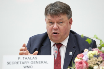 Imagen de archivo del secretario general de la OMM, el finlandés Petteri Taalas.