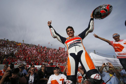 Marc Màrquez ganó en 2013 su primer título de MotoGP en el circuito valenciano Ricardo Tormo.