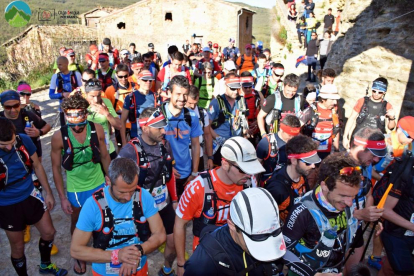 Participantes de una edición anterior de la Montsec Ultra Trail.