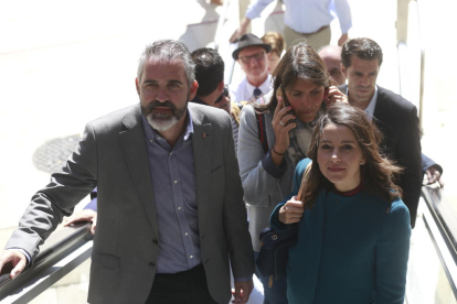 Jorge Soler i Inés Arrimadas, en un acte electoral el 2015 a Lleida.