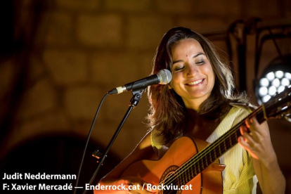 Judit Neddermann, en el Festival Strenes de Girona el mes pasado.