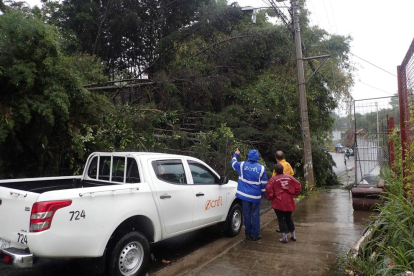 Imagen de los efectos del huracán Nate en Costa Rica.