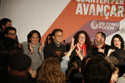 El candidat d’En Comú Podem, Jaume Asens, ahir a la nit.