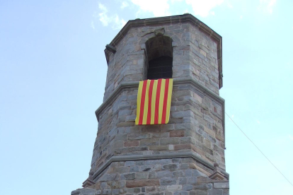 Campanar de l'església parroquial de Sant Andreu d'Oliana.