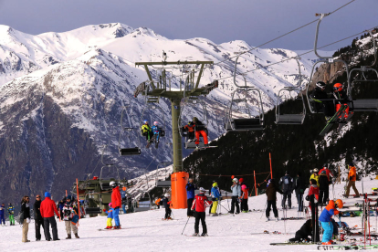 Imatge de Baqueira, on els esquiadors poden disfrutar de més de 130 quilòmetres de pistes.