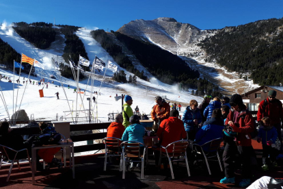 Imatge de Baqueira, on els esquiadors poden disfrutar de més de 130 quilòmetres de pistes.