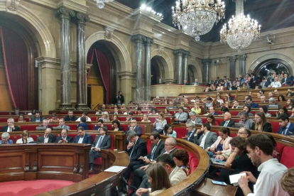Un moment de la sessió del Parlament