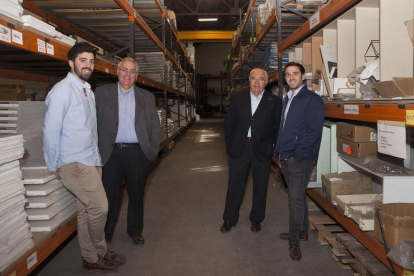 Marc Banzo, Àlex Banzo, Josep Maria Banzo i Ignasi Banzo, a les instal·lacions de la companyia.