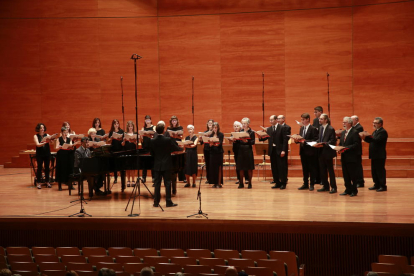 El concierto de clausura del Musiquem Lleida! ayer en el Auditorio Enric Granados.
