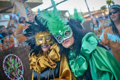 Una de les comparses del Carnaval de la Granja d’Escarp.