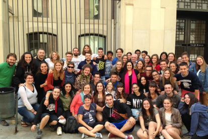 Un grup de joves participaven ahir en un curs de monitors i directors de lleure a l’Acadèmia Mariana de Lleida.