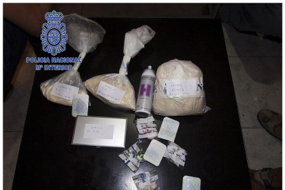 Imatge de la droga confiscada amb destinació al Raval.
