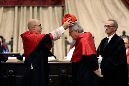 Jean-Claude Juncker va ser investit doctor ‘honoris causa’ per la Universitat de Salamanca.
