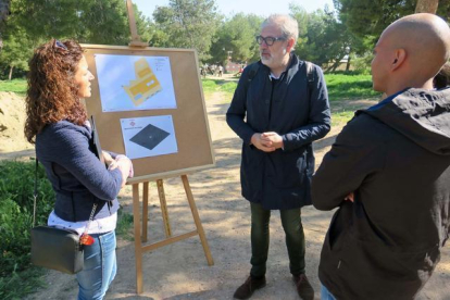 La visita d'aquest dimecres al parc de Santa Cecília de Lleida.