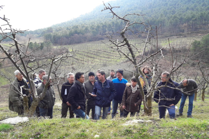 Sala asistió a un curso de fruticultura en Castilla y León.