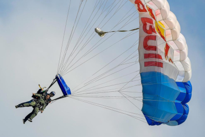 Dani Pedrosa es va tirar ahir en paracaigudes al circuit austríac.