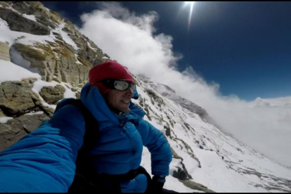 Kilian Jornet va fer aquesta fotografia en ple ascens a l’Everest.