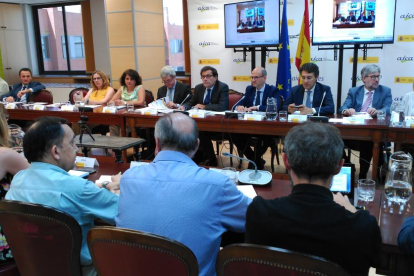 Imatge de la reunió de balanç de l’AICA ahir a Madrid.