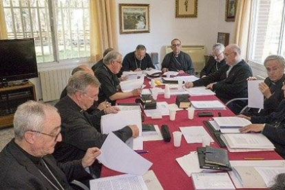 Imatge de la reunió de la Conferència Episcopal Tarraconense.