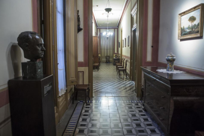 L’interior de la Casa Duran, seu del Museu Comarcal de Cervera.