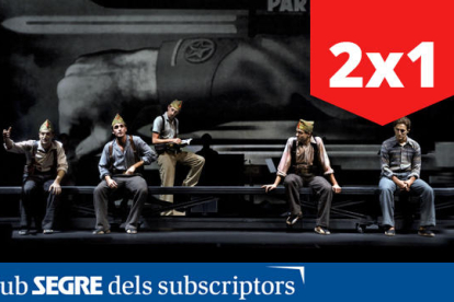 Una escena de l'òpera estrenada al Teatre de la Llotja (Lleida).