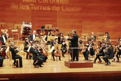 Imagen de archivo de un concierto de la OJC en el Auditori Enric Granados. 