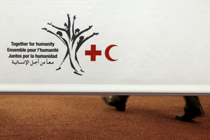 Logo de la Creu Roja i la Mitja lluna roja.