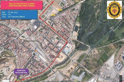 Sortida de la primera etapa de la Volta de Lleida dijous.