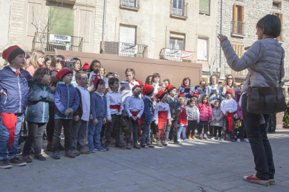 Els Cantaires de Juneda, formación que cumple 90 años este 2017, protagonizó ayer las ‘caramelles’ de esta localidad de Les Garrigues.