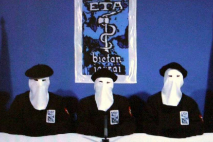 Imatge d'arxiu de membres de la banda terrorista ETA.