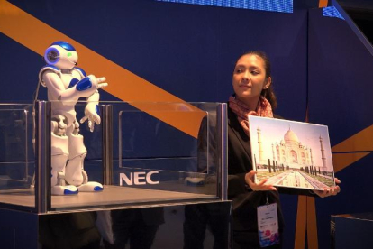 Un robot al Mobile World Congress de Barcelona.