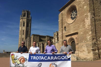 La Trotacaragol es va presentar ahir a la Seu Vella, on finalitzarà aquest prova inèdita a Lleida.