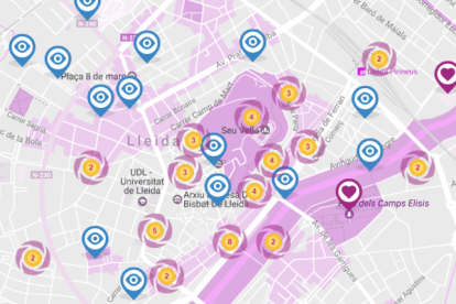 Els instagràmers de Lleida ja tenen un mapa de la ciutat