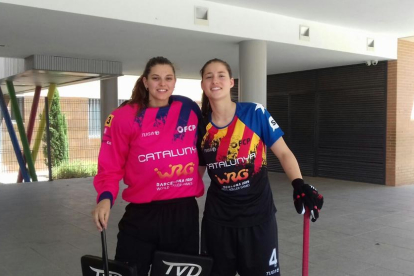 Anna Ferrer i Victoria Porta, del CP Vila-sana, que juguen amb Catalunya l’Estatal sub-16.