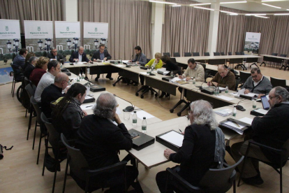 Los miembros del Patronato de la OJC se reunieron el jueves en la diputación de Lleida. 