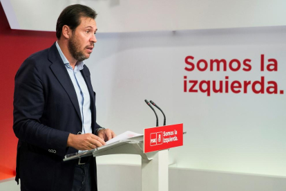 El portaveu de l’executiva del Partit Socialista, Óscar Puente.