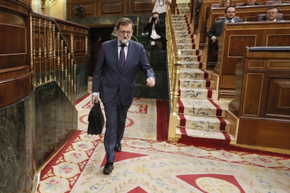 Mariano Rajoy fue ayer el blanco de las críticas de toda la oposición.