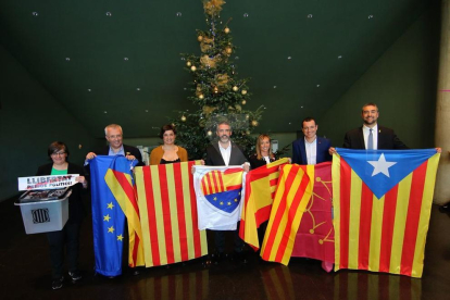 Els candidats per Lleida, abans del debat electoral del Grup SEGRE.