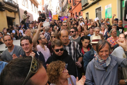 Centenares de personas defienden en Madrid el derecho a decidir de los catalanes