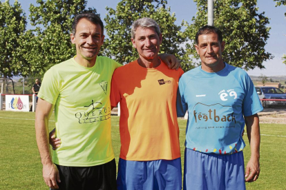 Tenorio i Casals, amb els colors dels seus actuals equips, el Vallfogona i el Térmens.