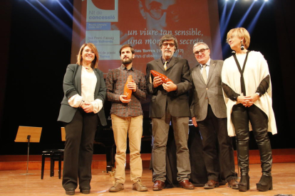 Josep Vallverdú no faltó a la cita anual con el premio de ensayo.
