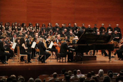 El públic va omplir l’Auditori per escoltar la ‘Novena’ de Beethoven.