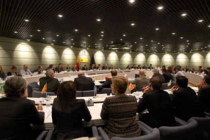 Imatge de la reunió sectorial d’Ocupació feta ahir a Madrid.