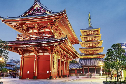 Los templos budistas son uno de los principales atractivos de Japón. En la imagen Shitennō-ji de Osaka.
