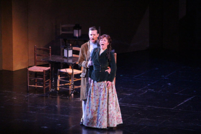 La ópera ‘Manon Lescaut’, de Puccini, ayer en la Llotja de Lleida.