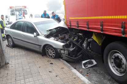Cortada la A2 en Vila-sana por un accidente con 7 vehículos implicados