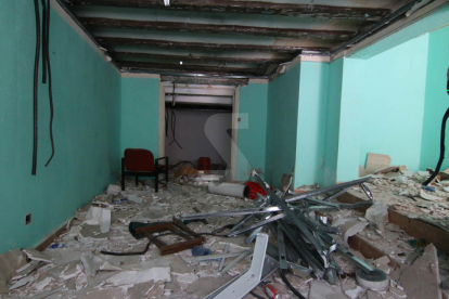 Un edifici municipal a Cavallers, destrossat