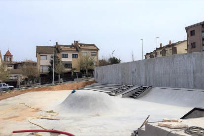 Las instalaciones del ‘skatepark’ estarán listas a primeros de abril.