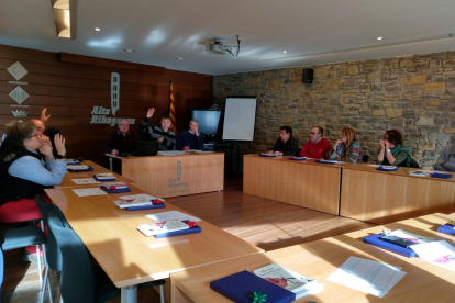 Imagen del pleno del consell de la Alta Ribagorça esta semana. 