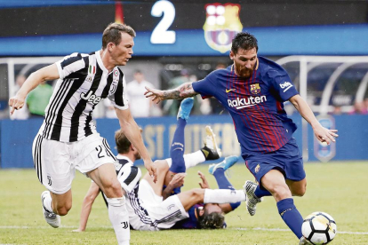 Leo Messi va ser, amb Neymar, el més destacat del primer test.
